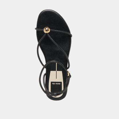 Kenley Black Leather Sandals | Dolce Vita Everyday