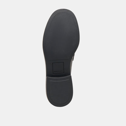 Tiggy Black Leather Loafers | Dolce Vita Essential