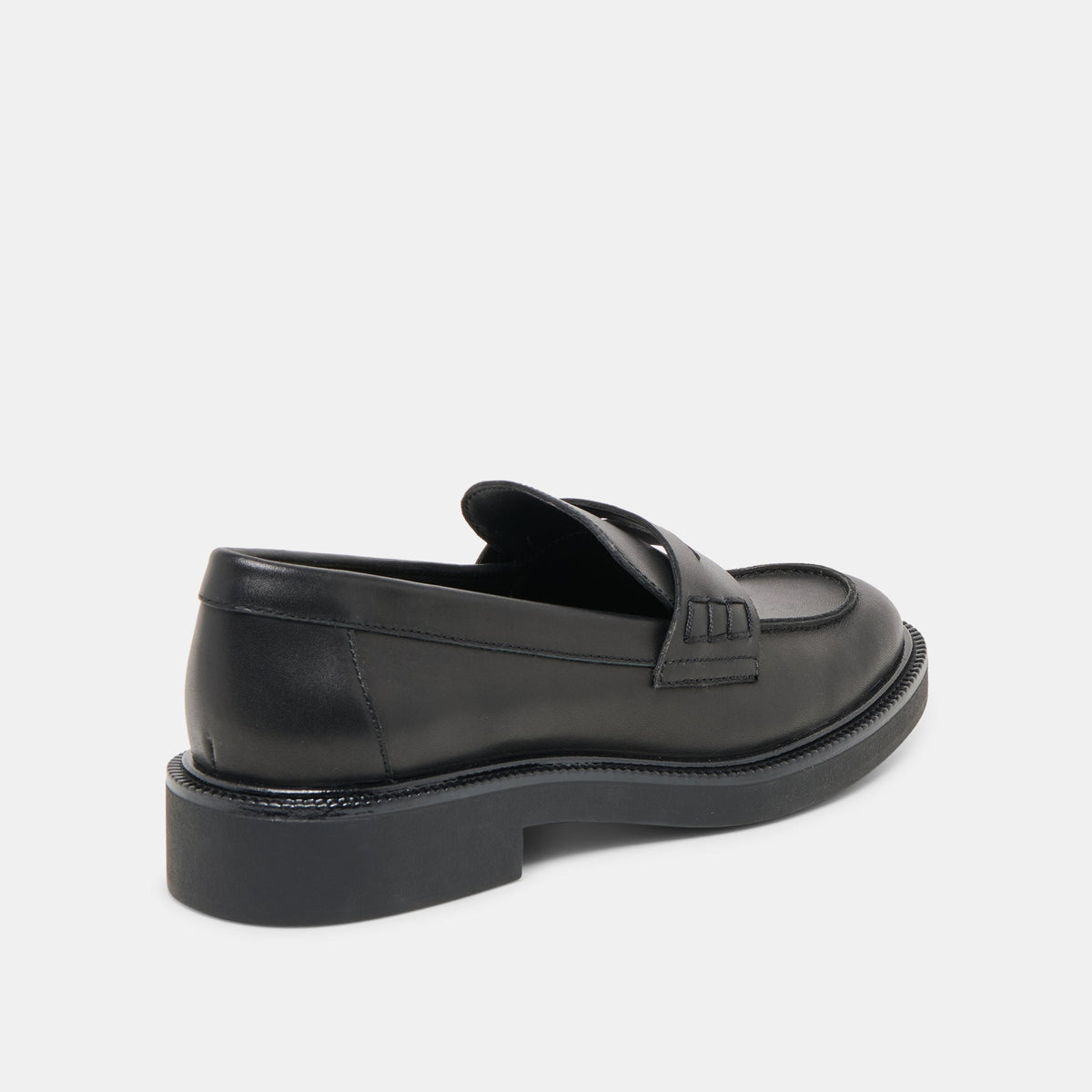 Tiggy Black Leather Loafers | Dolce Vita Essential