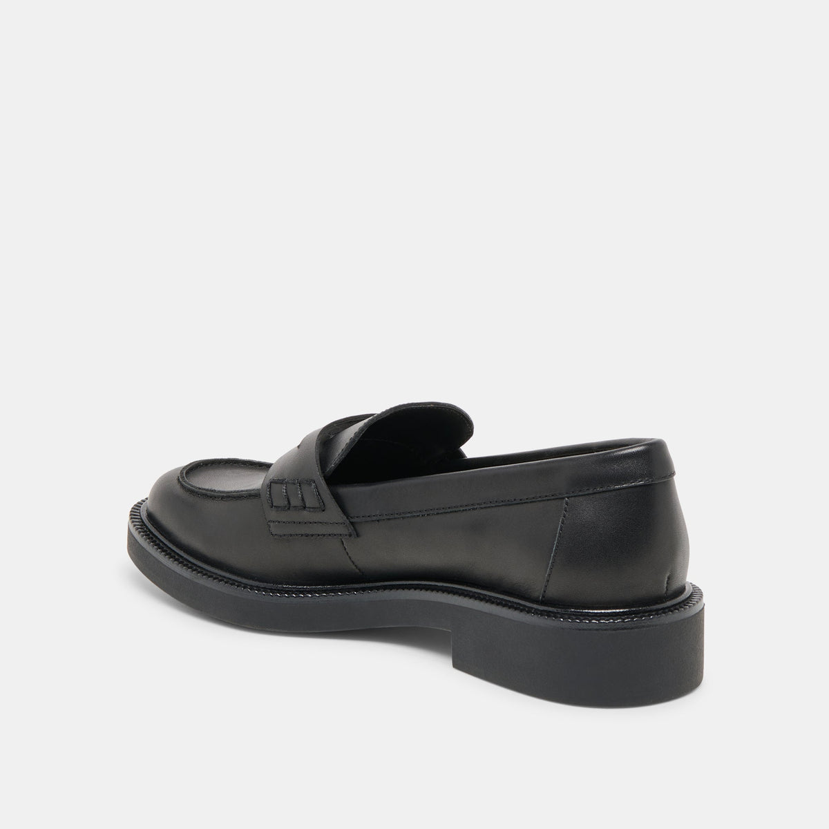 Tiggy Black Leather Loafers | Dolce Vita Essential