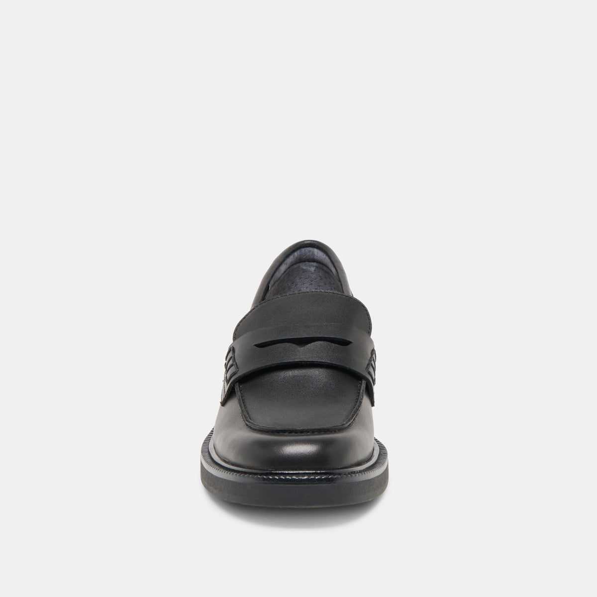 Tiggy Black Leather Loafers | Dolce Vita Essential
