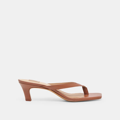 Ramia Cognac Leather Heels | Dolce Vita Top Pick