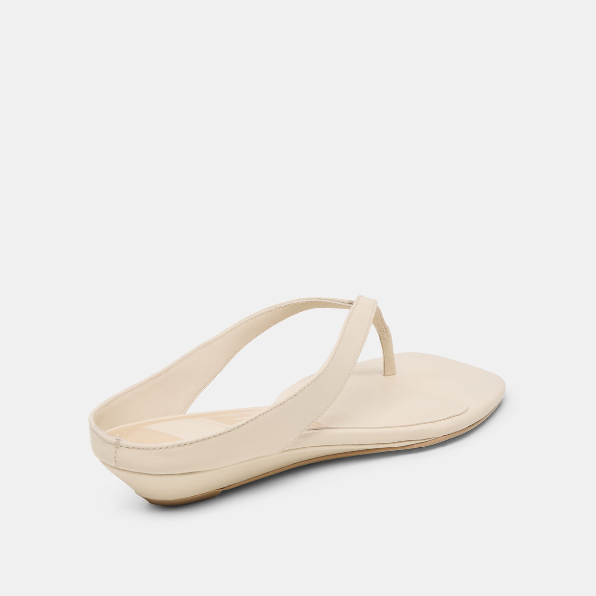 GIZEL Bone Leather Thong Square-Toe Sandals | Dolce Vita Classic