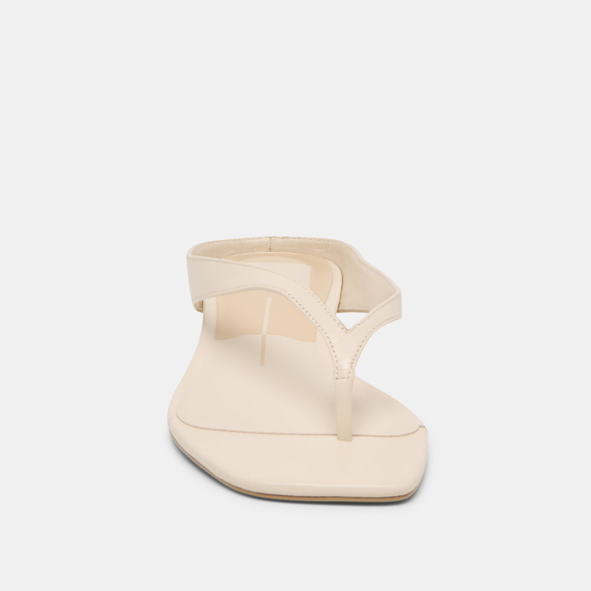 GIZEL Bone Leather Thong Square-Toe Sandals | Dolce Vita Classic