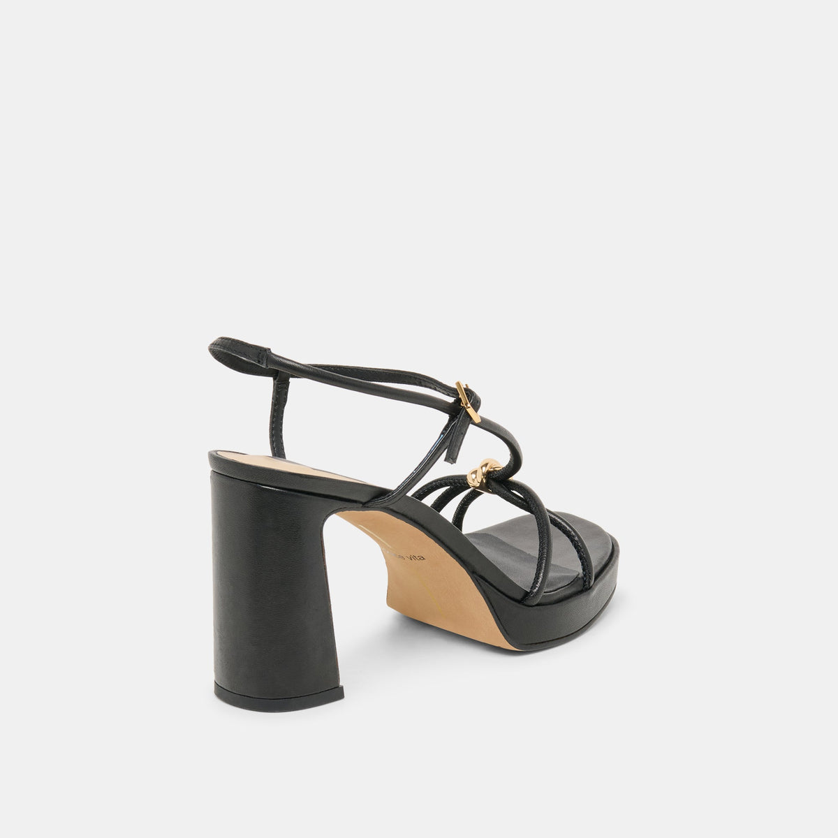 Odete Black Leather Heels | Dolce Vita Popular