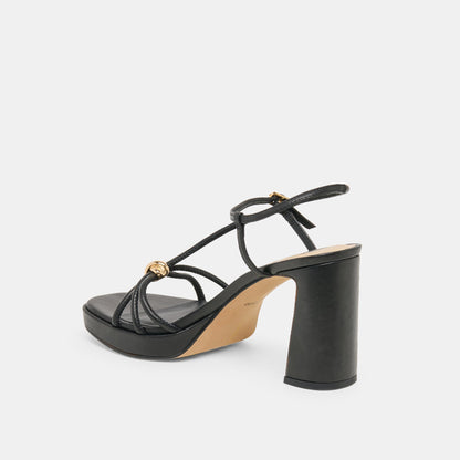 Odete Black Leather Heels | Dolce Vita Popular
