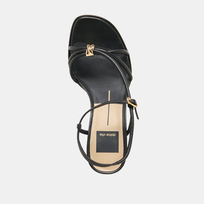 Odete Black Leather Heels | Dolce Vita Popular