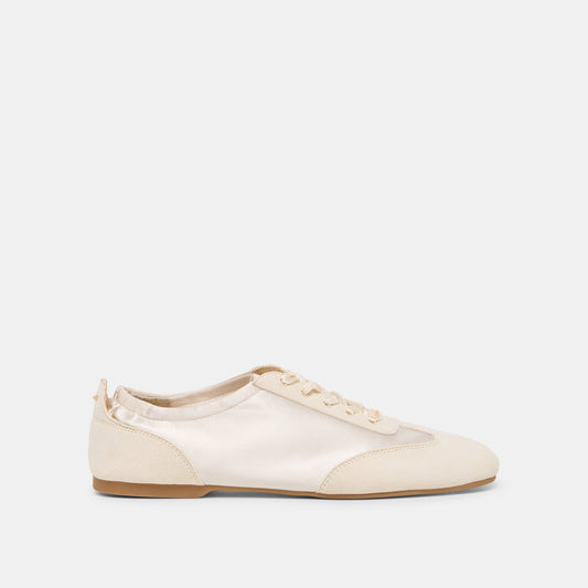 Itzy Vanilla Satin Sneakers | Dolce Vita New