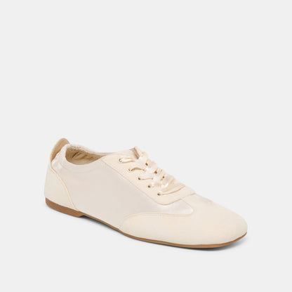 Itzy Vanilla Satin Sneakers | Dolce Vita New