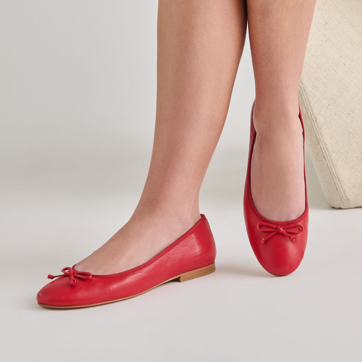 Ritla Cherry Leather Ballet Flats | Dolce Vita Recommended