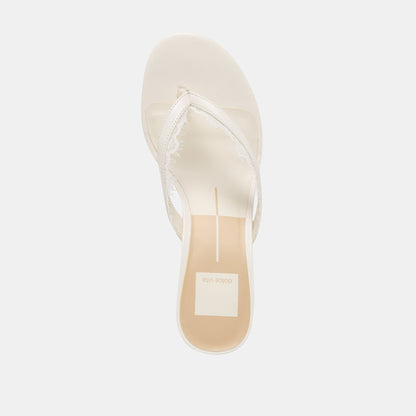 Daksie Lace True White Leather Heels | Dolce Vita Hot Sale