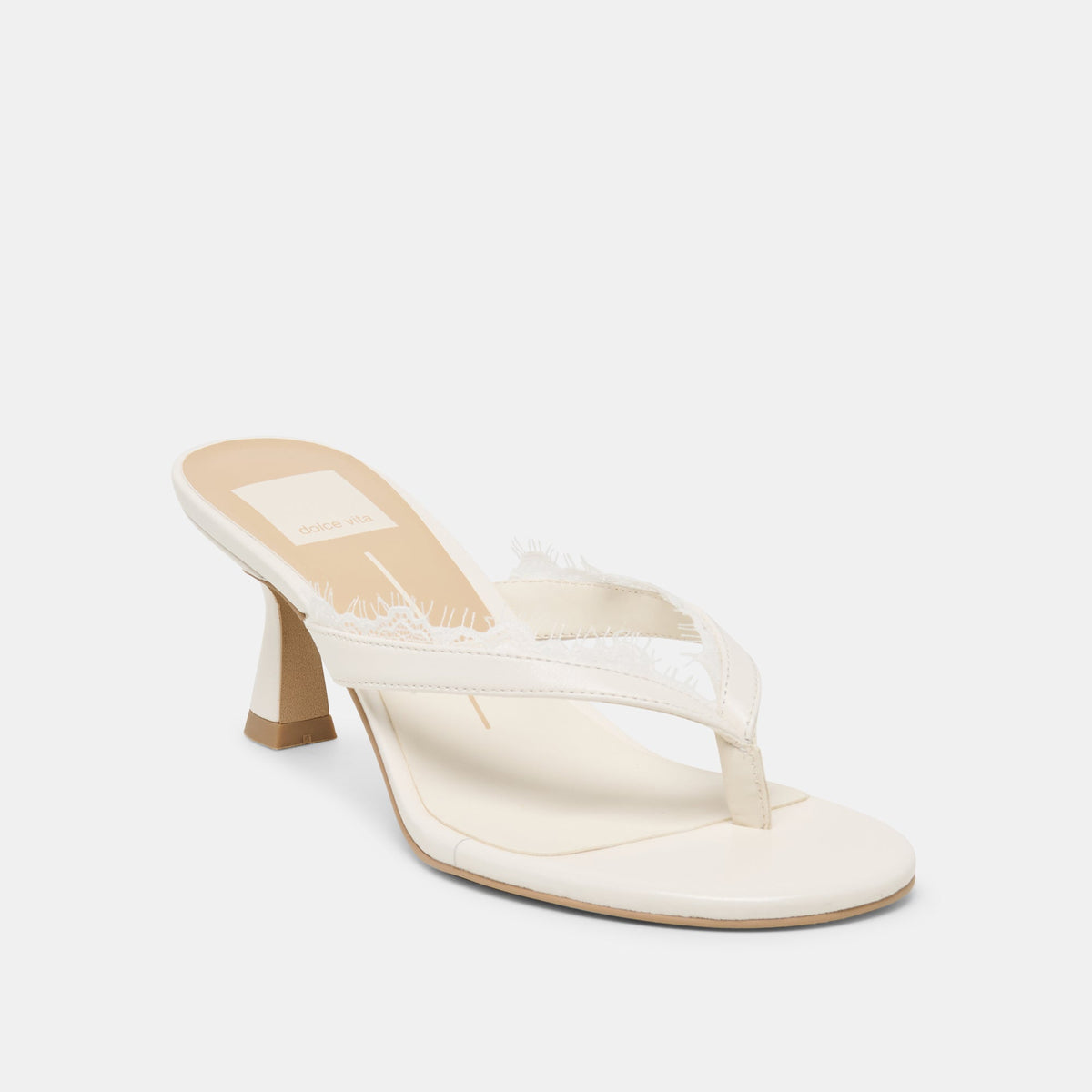 Daksie Lace True White Leather Heels | Dolce Vita Hot Sale