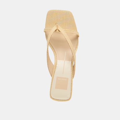 Brevel Natural Raffia Heels | Dolce Vita Discount