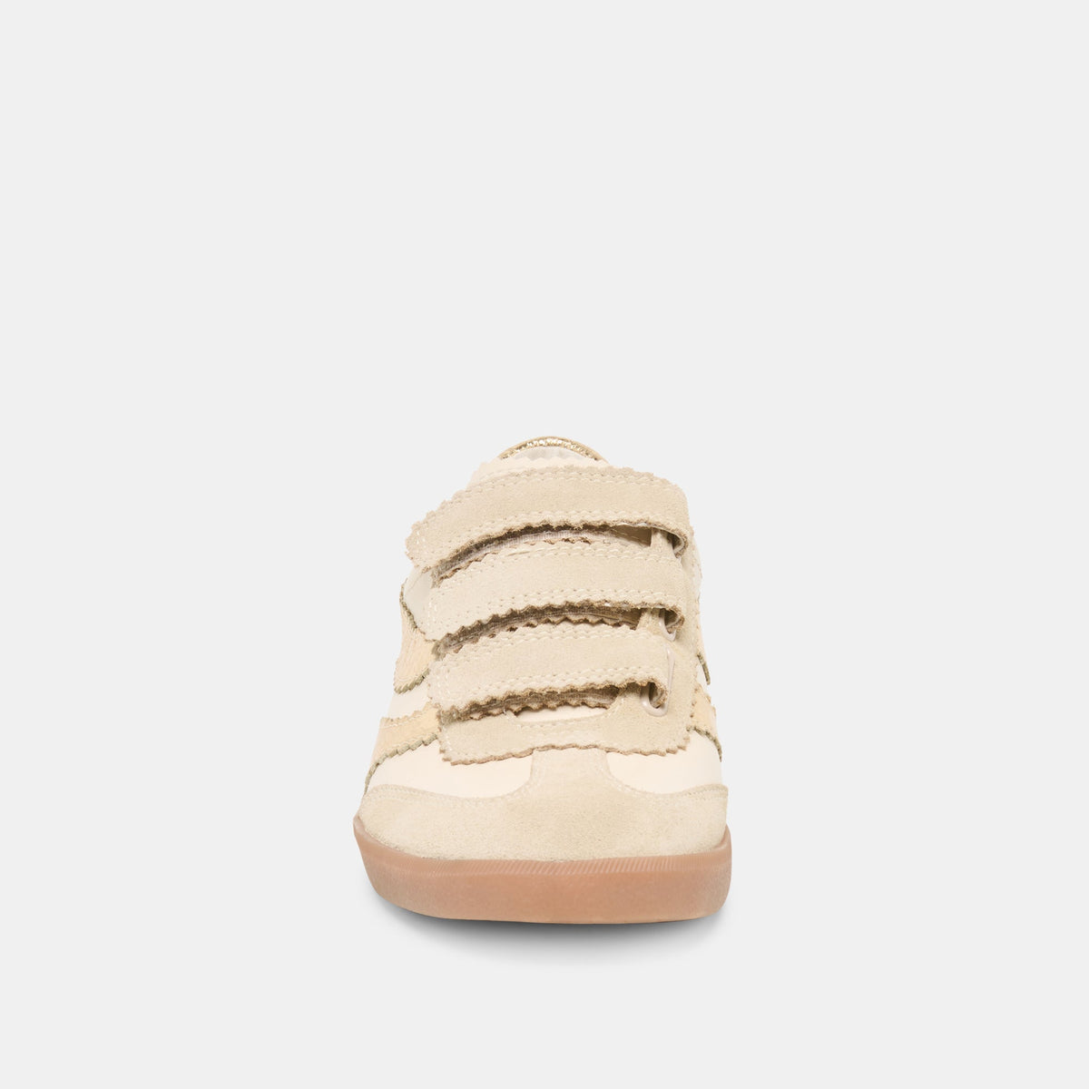Merit Velcro White Gold Leather Sneakers | Dolce Vita Discount