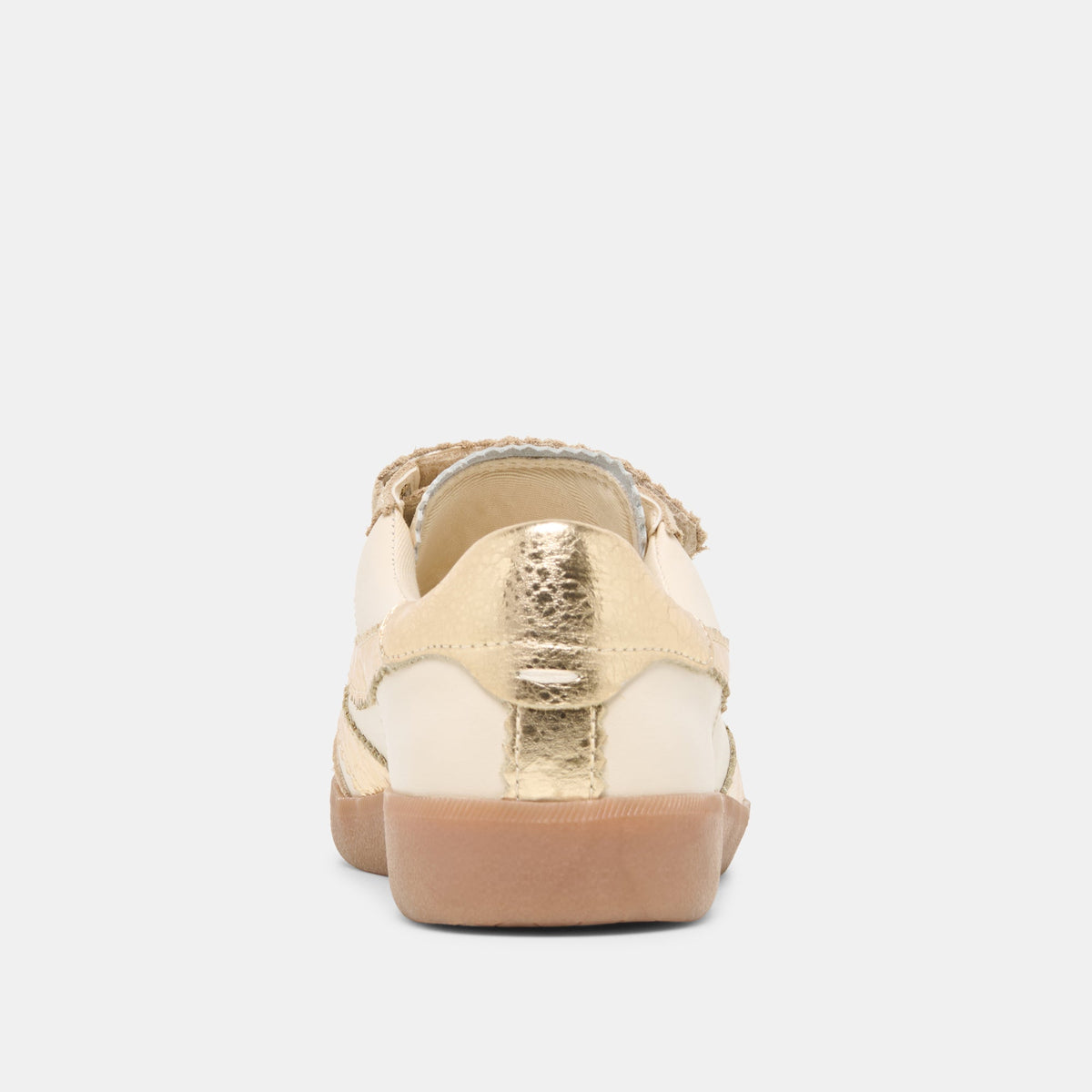Merit Velcro White Gold Leather Sneakers | Dolce Vita Discount