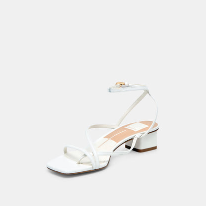 Karlos True White Leather Sandals | Dolce Vita Great Value