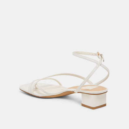 Karlos True White Leather Sandals | Dolce Vita Great Value