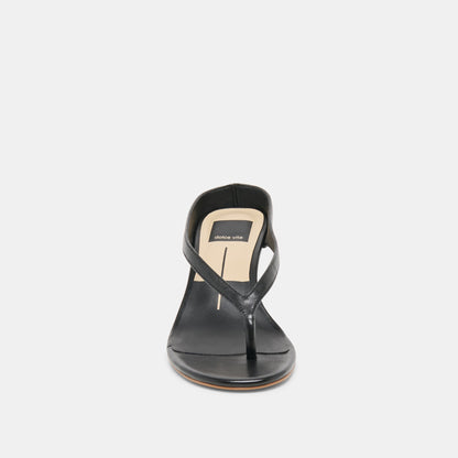 Doreen Black Leather Heels | Dolce Vita Best Price