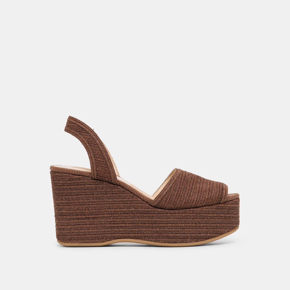 Akera Cocoa Raffia Wedges | Dolce Vita Popular