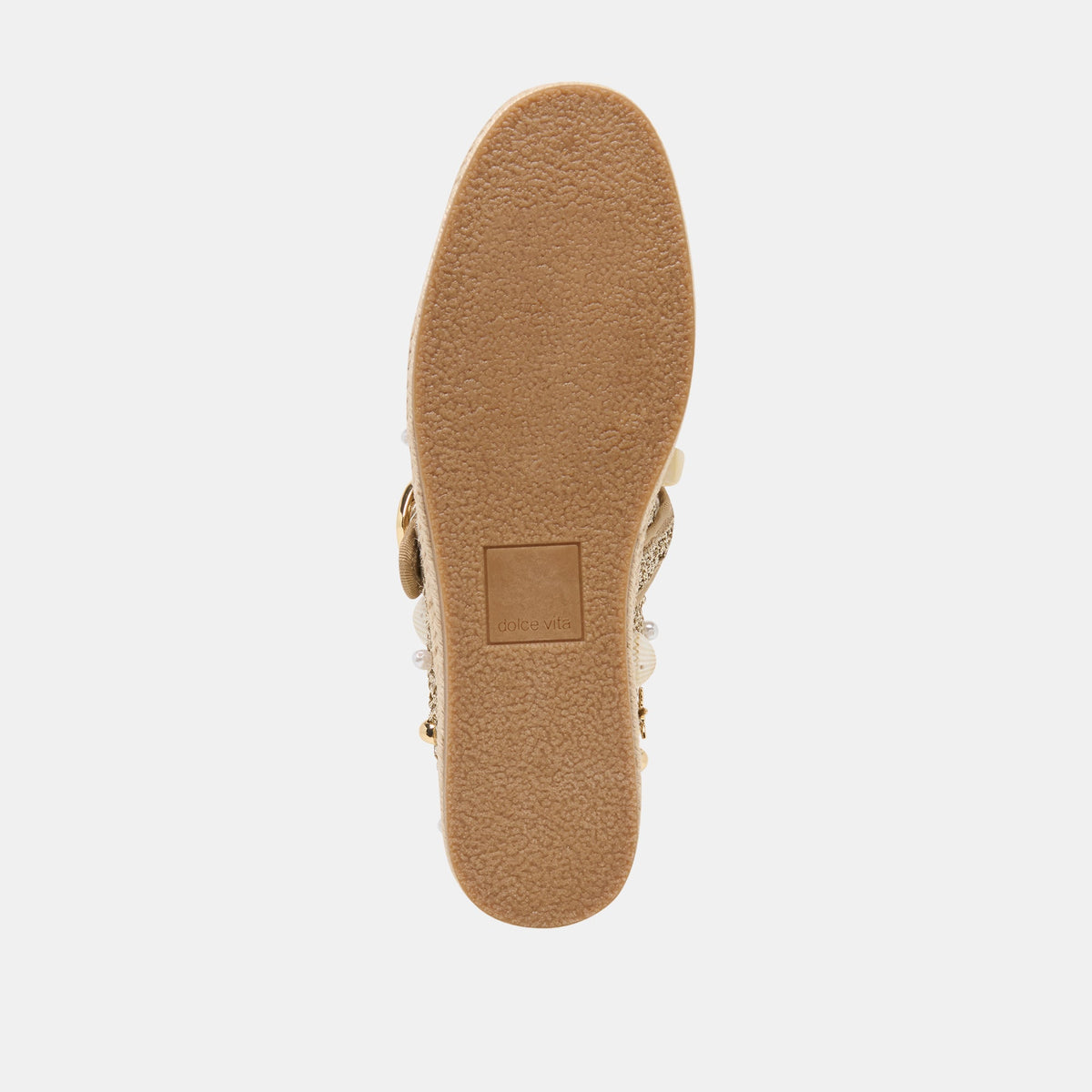 Ralph Gold Beaded Raffia Ballet Flats | Dolce Vita Top Pick