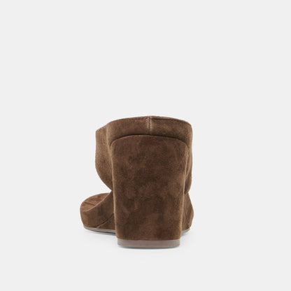 Hinna Dk Brown Suede Wedges | Dolce Vita Value