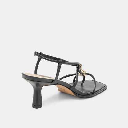 Mylee Black Leather Heels | Dolce Vita Trusted
