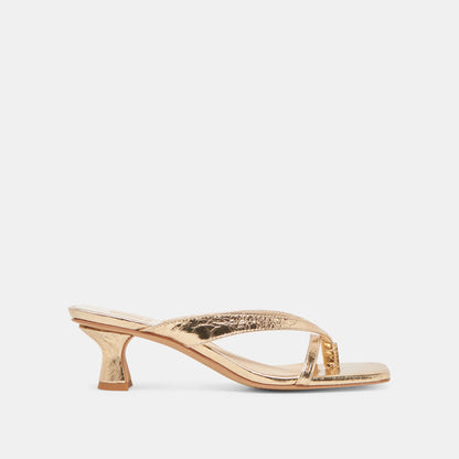 BREVEL HEELS GOLD DISTRESSED LEATHER
 – Dolce Vita | Dolce Vita Recommended