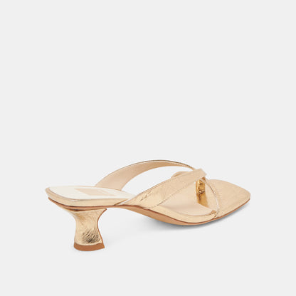 BREVEL HEELS GOLD DISTRESSED LEATHER
 – Dolce Vita | Dolce Vita Recommended