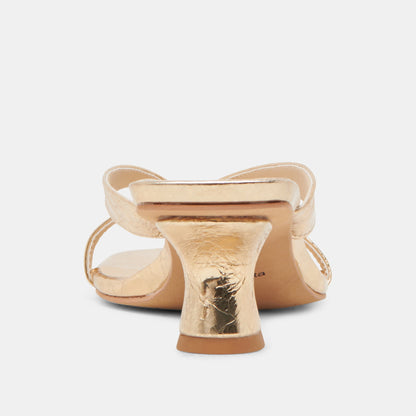 BREVEL HEELS GOLD DISTRESSED LEATHER
 – Dolce Vita | Dolce Vita Recommended