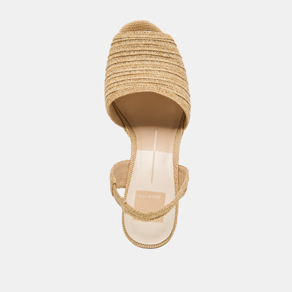 Akera Natural Raffia Wedges | Dolce Vita Premium