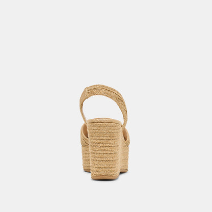 Akera Natural Raffia Wedges | Dolce Vita Premium