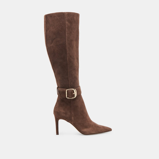 KINZY BOOTS DK BROWN SUEDE
 – Dolce Vita | Dolce Vita Great Value