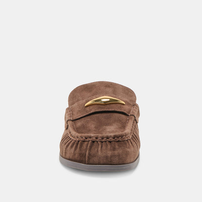 Jodero Dk Brown Suede Flats | Dolce Vita Popular
