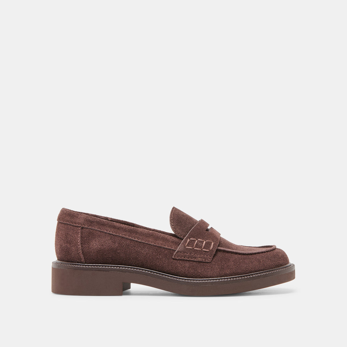 Tiggy Mahogany Suede Loafers | Dolce Vita Trending