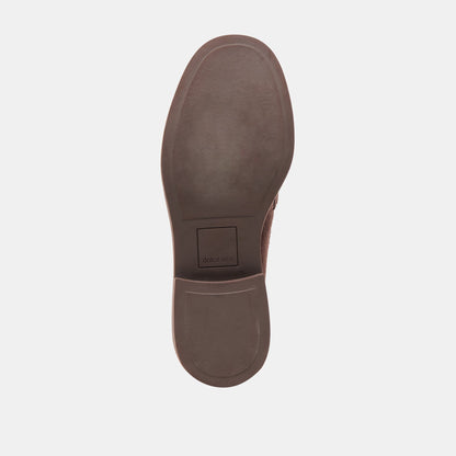 Tiggy Mahogany Suede Loafers | Dolce Vita Trending