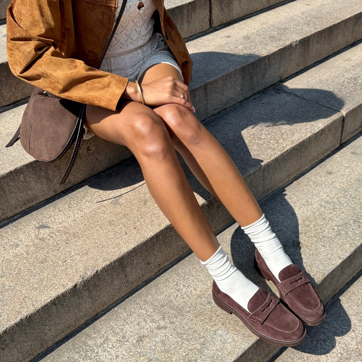 Tiggy Mahogany Suede Loafers | Dolce Vita Trending