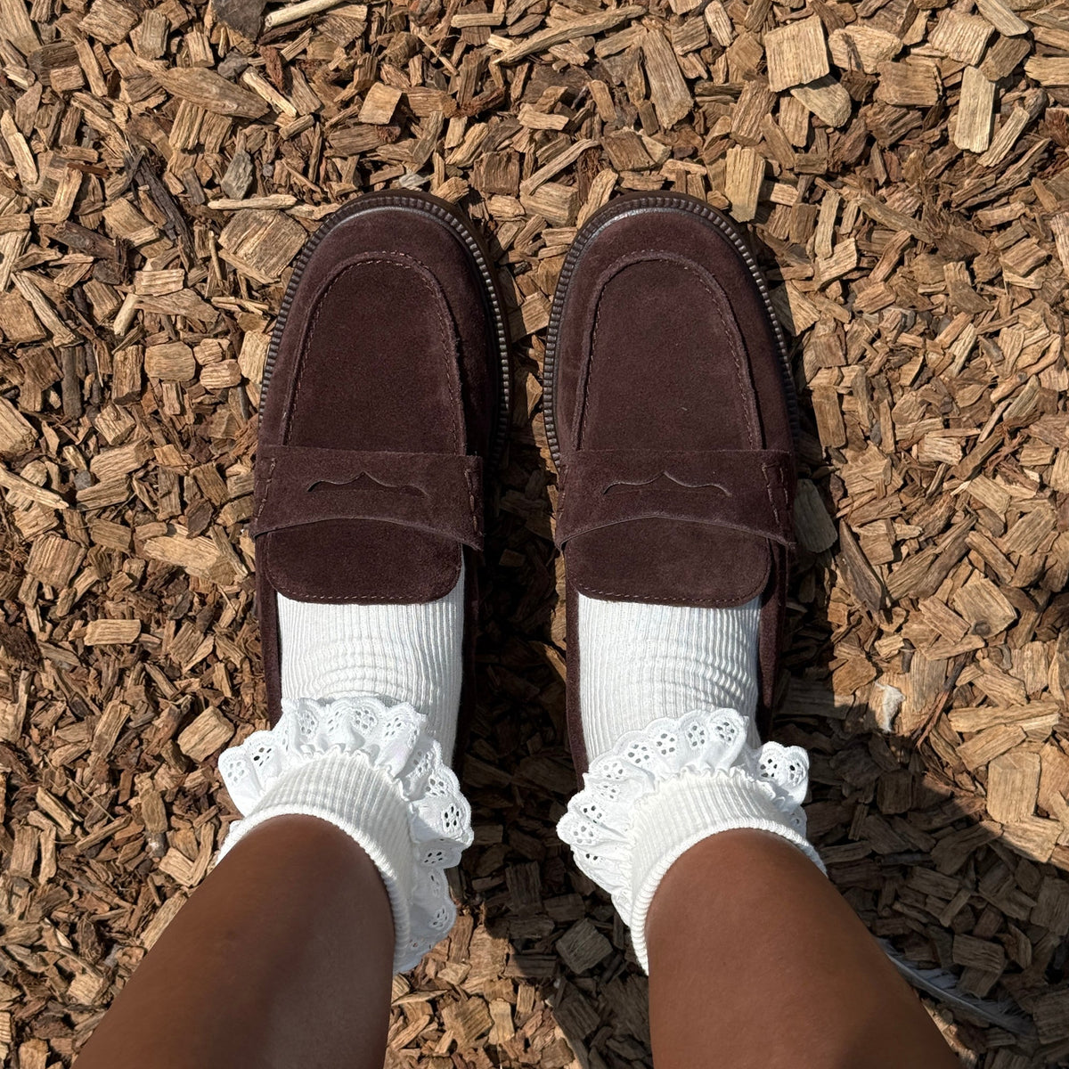 Tiggy Mahogany Suede Loafers | Dolce Vita Trending