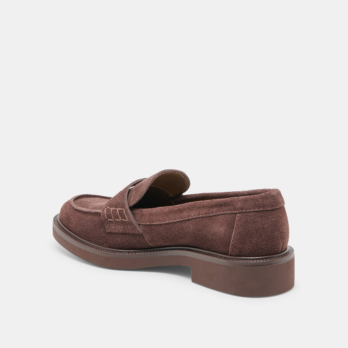 Tiggy Mahogany Suede Loafers | Dolce Vita Trending