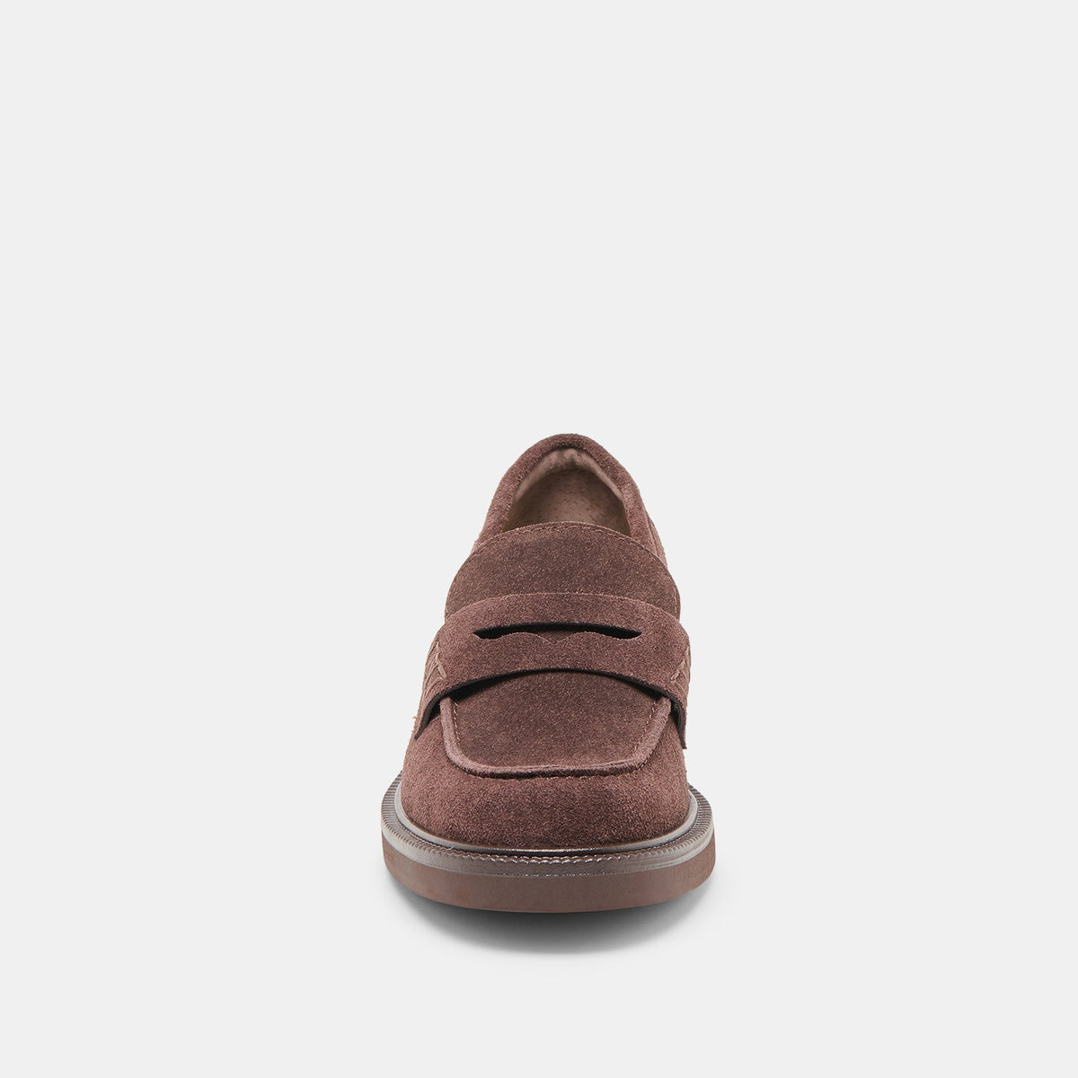 Tiggy Mahogany Suede Loafers | Dolce Vita Trending
