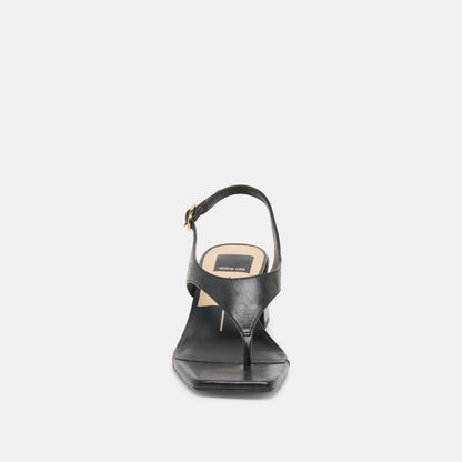 Yves Black Leather Heels | Dolce Vita Top Pick