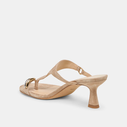 Derrel Camel Suede Heels | Dolce Vita Classic