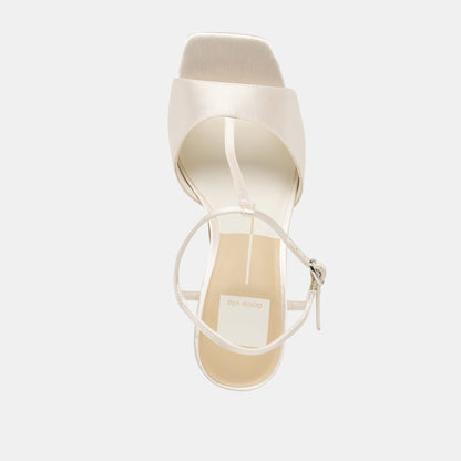 Hilery Off White Satin Heels | Dolce Vita Special Offer
