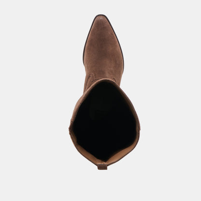Virona H2O Waterproof Dk Brown Suede Boots | Dolce Vita Sale
