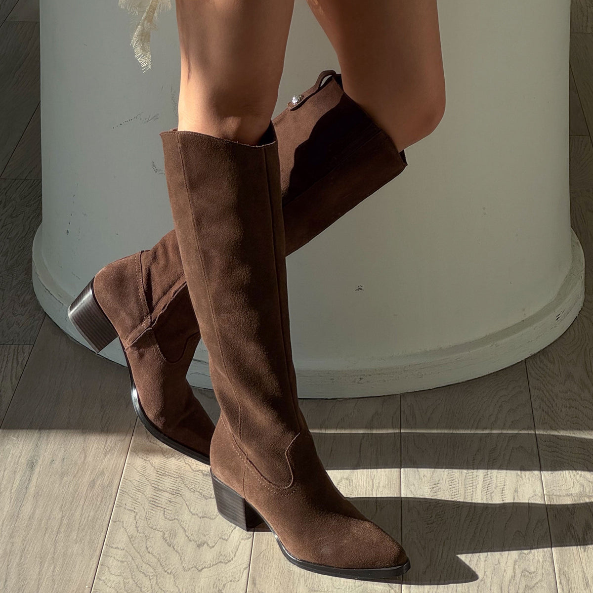 Virona H2O Waterproof Dk Brown Suede Boots | Dolce Vita Sale