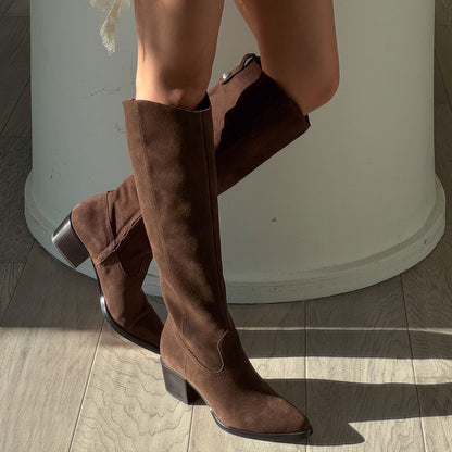 Virona H2O Waterproof Dk Brown Suede Boots | Dolce Vita Sale