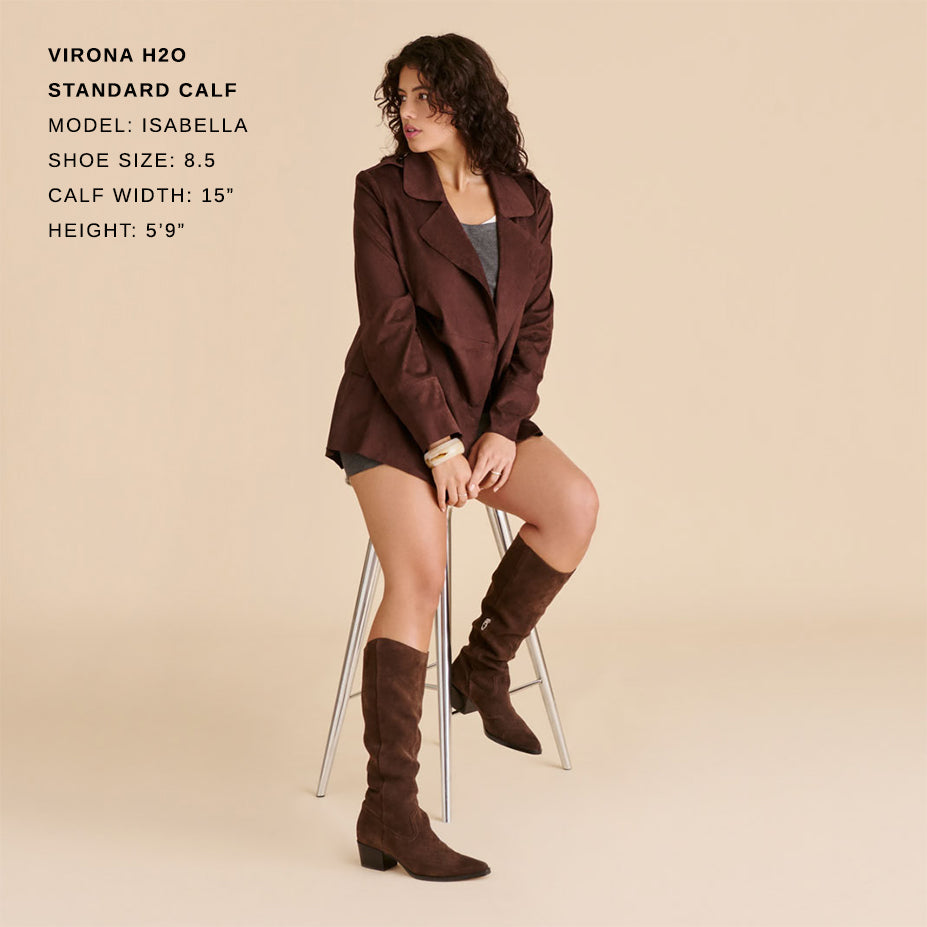Virona H2O Waterproof Dk Brown Suede Boots | Dolce Vita Sale