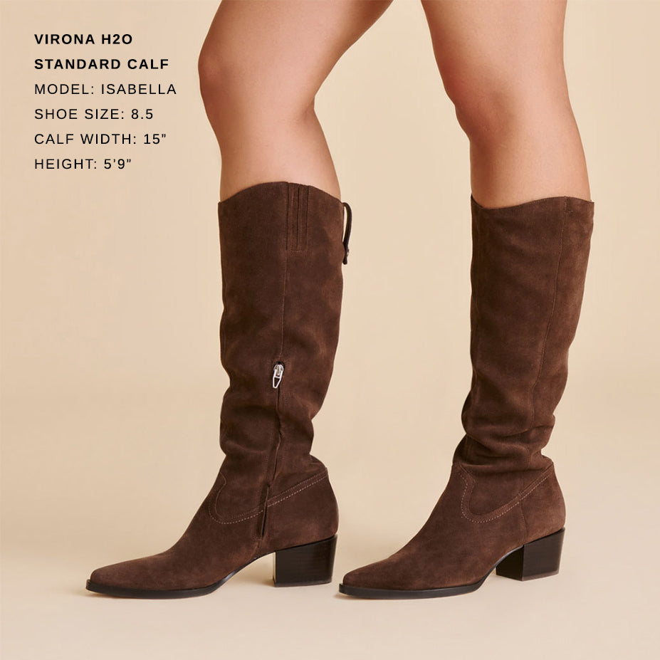 Virona H2O Waterproof Dk Brown Suede Boots | Dolce Vita Sale