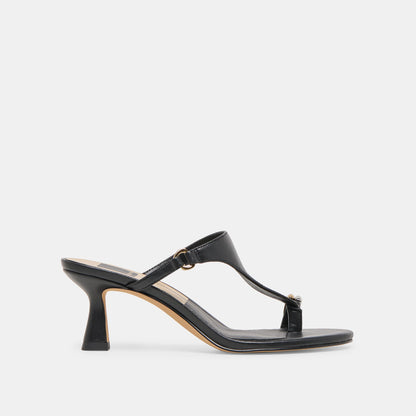Derrel Black Leather Heels | Dolce Vita Signature