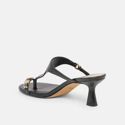 Derrel Black Leather Heels | Dolce Vita Signature