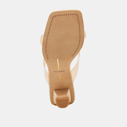 Brevel Vinyl Praline Jelly Heels | Dolce Vita Exclusive